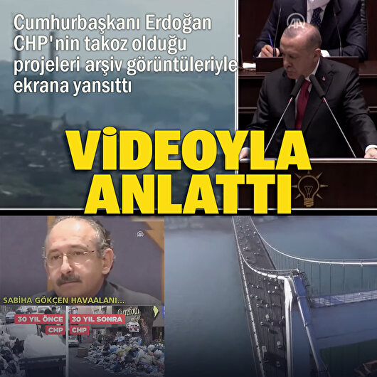 Cumhurbaşkanı Erdoğan'dan yatırımlara karşı çıkan muhalefete videolu cevap