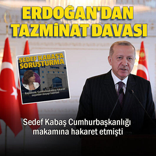 Erdoğan'dan tazminat davası