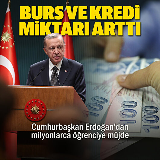 Cumhurbaşkan Erdoğan'dan milyonlarca öğrenciye müjde: Burs ve kredi miktarı arttı