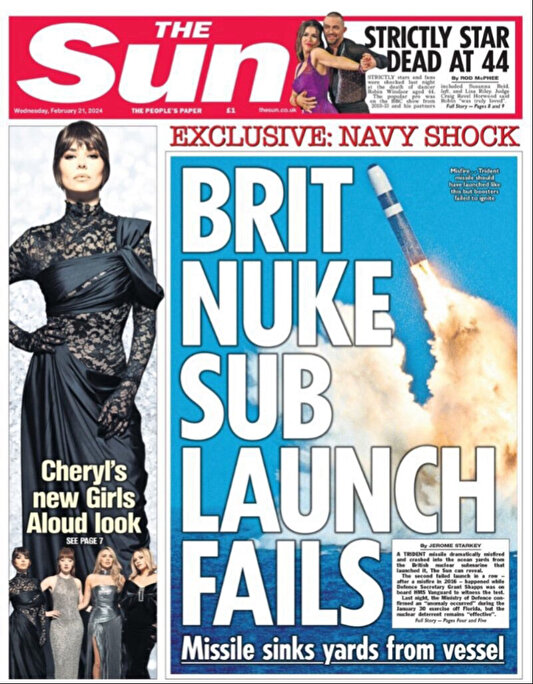 İngiliz Donanması yine yanlışlıkla nükleer başlıklı füze fırlattı | Avrupa Haberleri