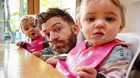 Instagram dünyasında 4 kızıyla fenomen olmuş çılgın baba