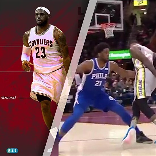 Takım arkadaşının beşliğinden geçiren Lebron James!