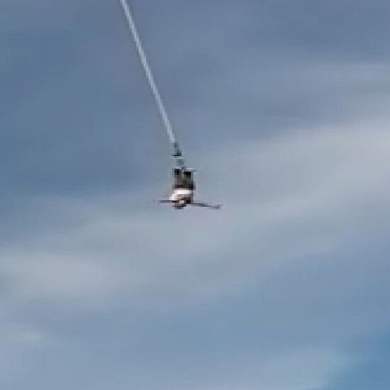 Bungee jumping halatı koptu 30 metreden aşağı düştü