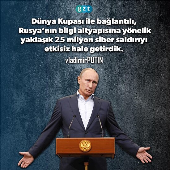 Vladimir Putin'den siber saldırı' açıklaması