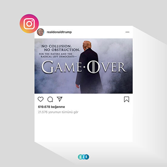 Başkan Donald Trump'tan Game of Thrones paylaşımı