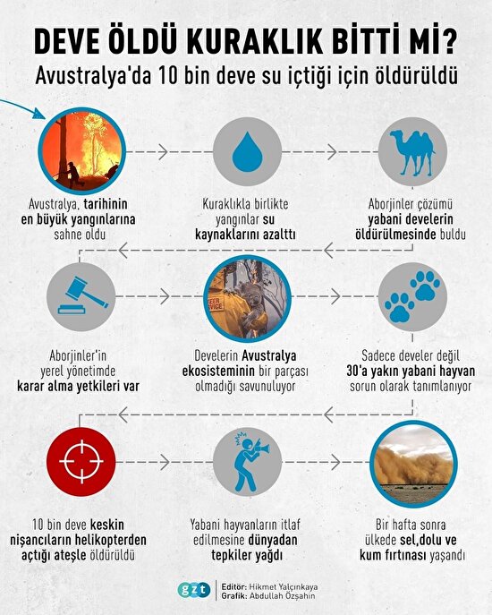 Avustralya'da 10 bin deve su içtiği için öldürüldü. Peki kuraklık bitti mi? 🧐