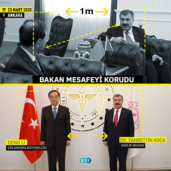 Bakan Koca mesafeyi korudu