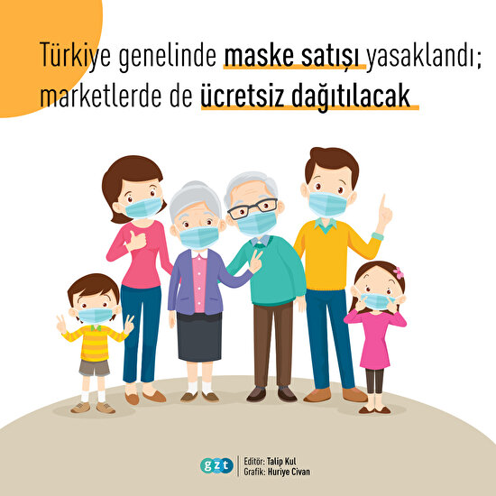 Maske satışı yasaklandı: Ücretsiz dağıtılacak