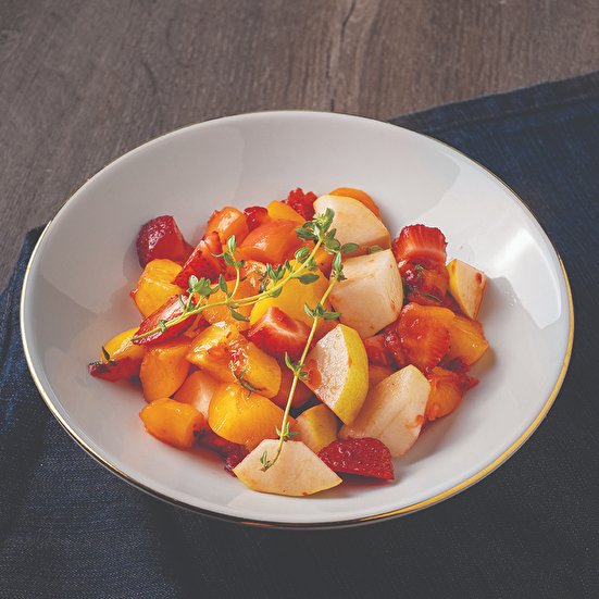 Taze Kekikli Meyve Salatası