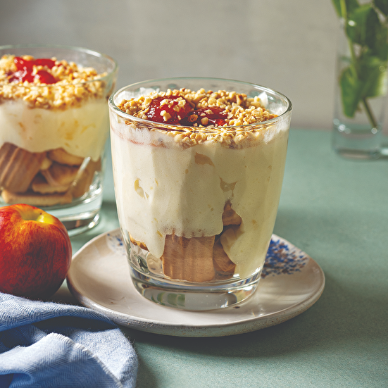 Şeftali Pelteli Muhallebi