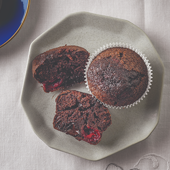 Vişneli Çikolatalı Muffin