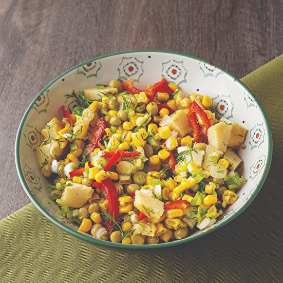 Enginarlı Mısırlı Soğuk Salata