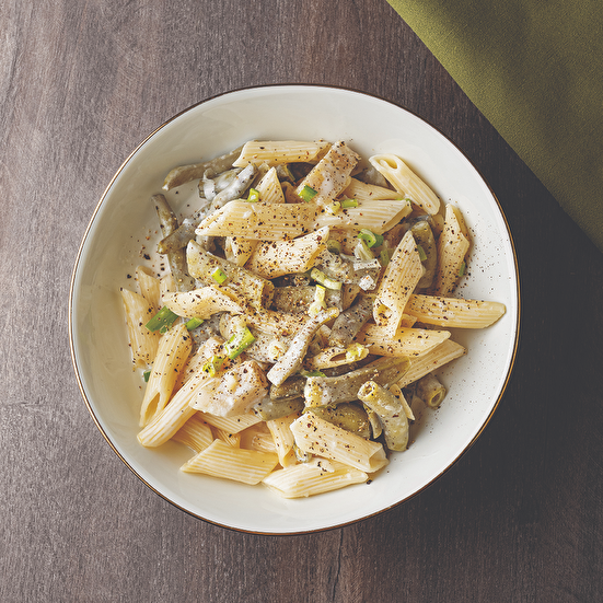 Enginarlı ve Baklalı Makarna 