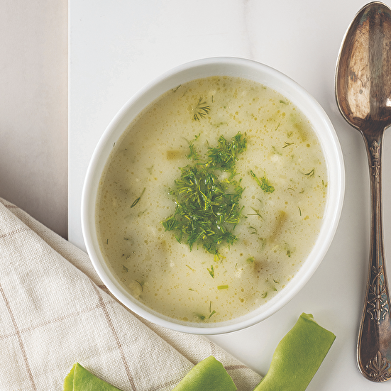 Dereotlu Taze Fasulye Çorbası