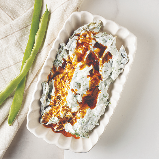 Yoğurtlu Taze Fasulyeli Meze