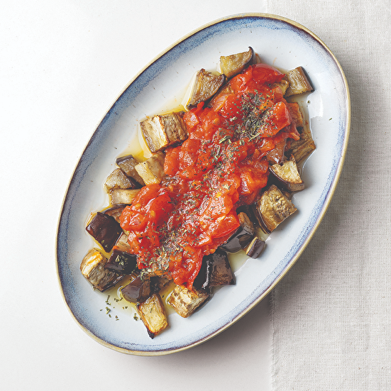 Domates Soslu Fırın Patlıcan