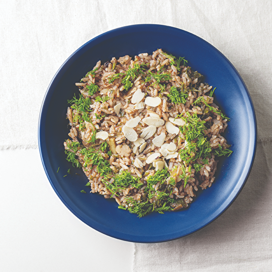 Patlıcanlı ve Baharatlı Pilav