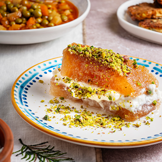 Kaymaklı Ekmek Tatlısı