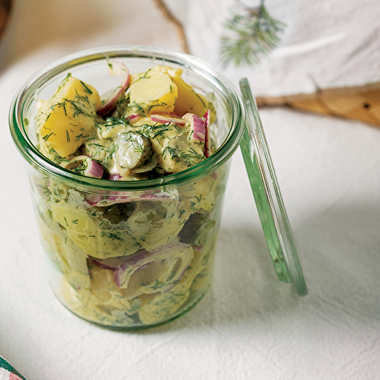 Hardal Soslu Patates Salatası 