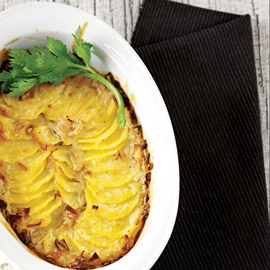 Pırasalı Patatesli Graten