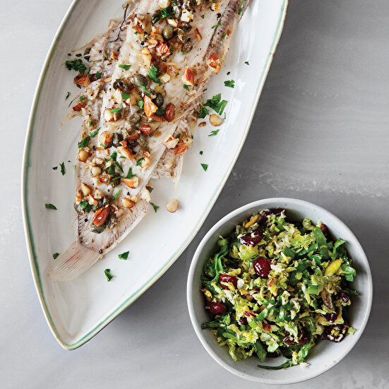 Kaparili Tereyağlı Tavada Dil Balığı