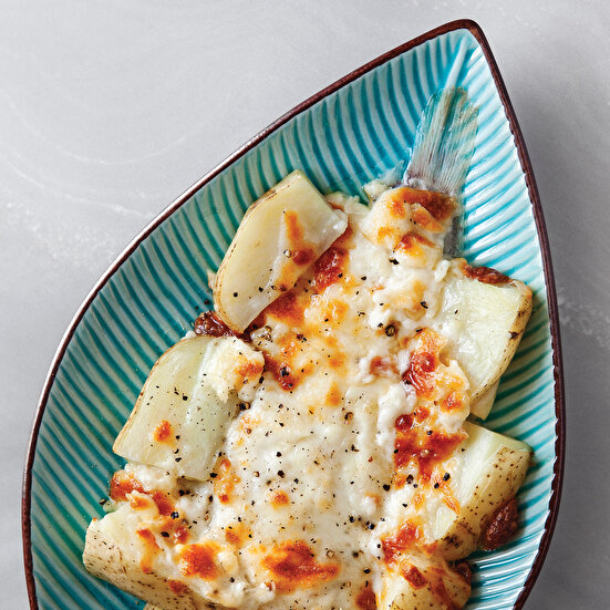 Beşamel Soslu Patatesli Dil Balığı