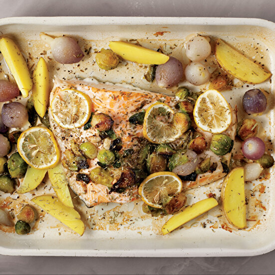 Fırında Brüksel Lahanalı Somon