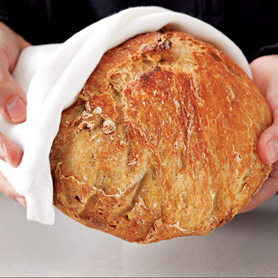 Yoğurmadan Döküm Tencerede Ekmek