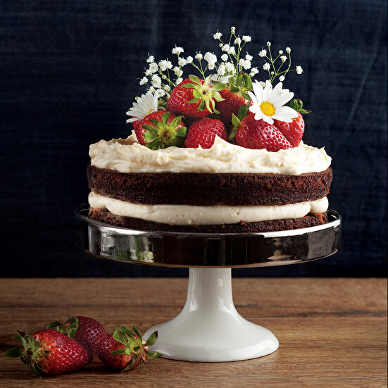 Çilekli Çikolatalı Pasta