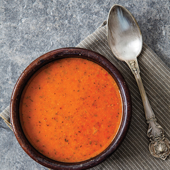 Közlenmiş Biber Çorbası