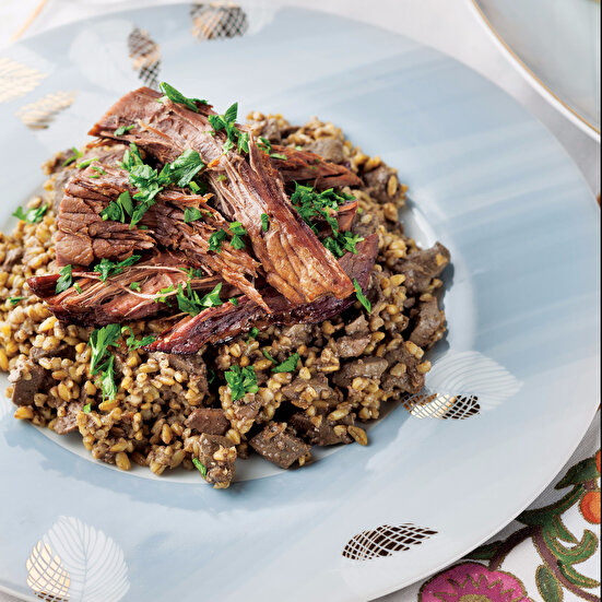 Ciğerli Firik Pilavı