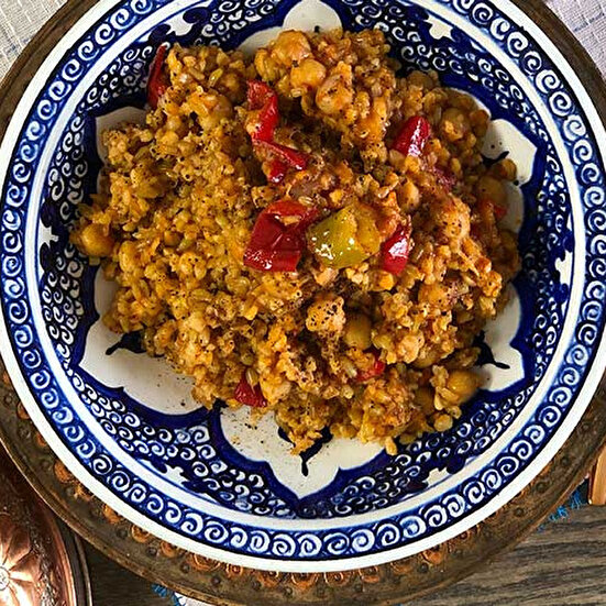 Salçalı Firik Pilavı