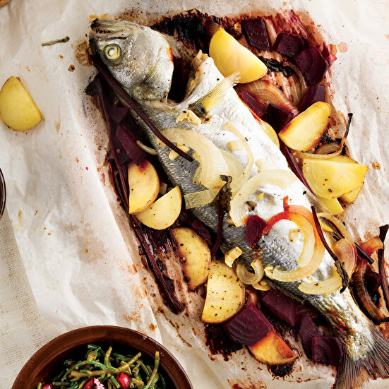 Pancarlı Patatesli Lüfer