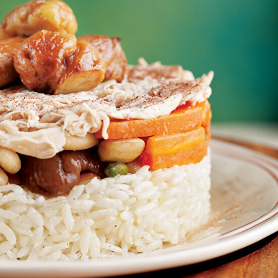 Kestaneli Bademli Pilav