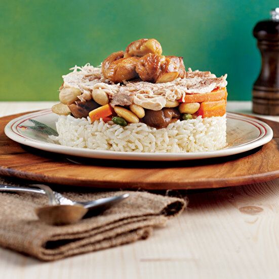 Kestaneli Bademli Pilav