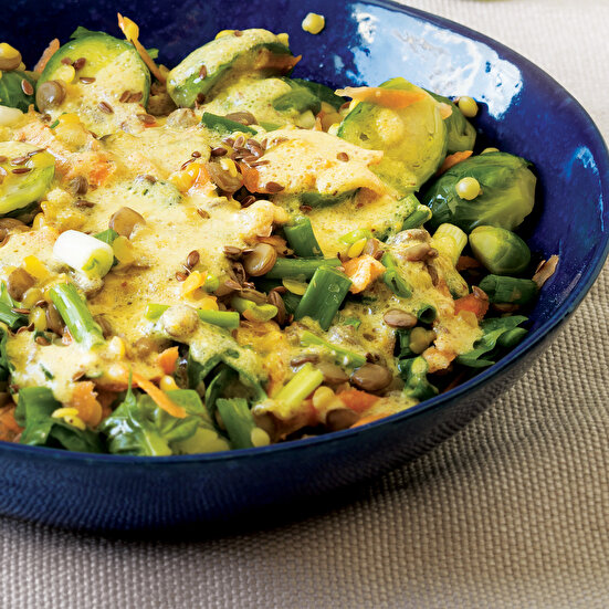 Mercimekli Brüksel Lahanası Salatası