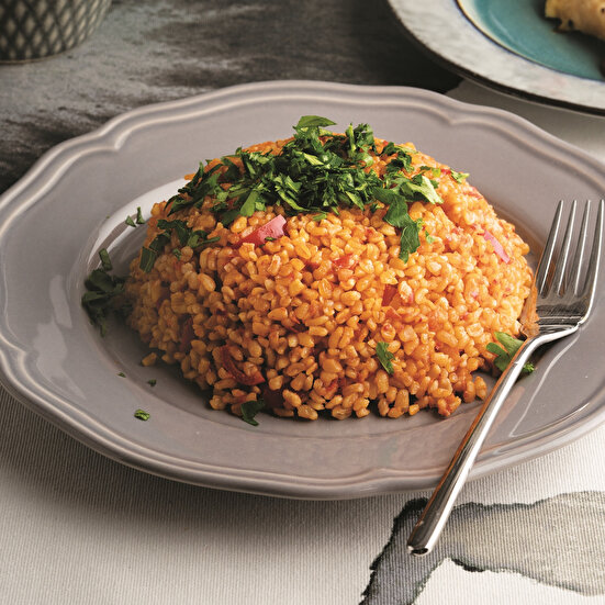 Domatesli Kimyonlu Bulgur Pilavı