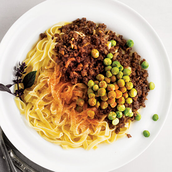 Bezelyeli Kıymalı Tagliatelle