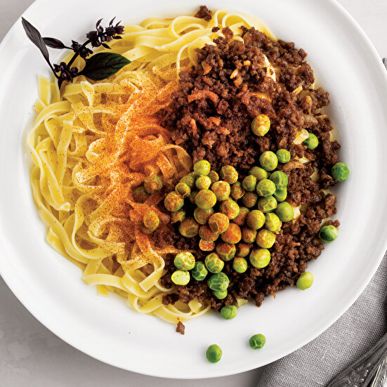 Bezelyeli Kıymalı Tagliatelle