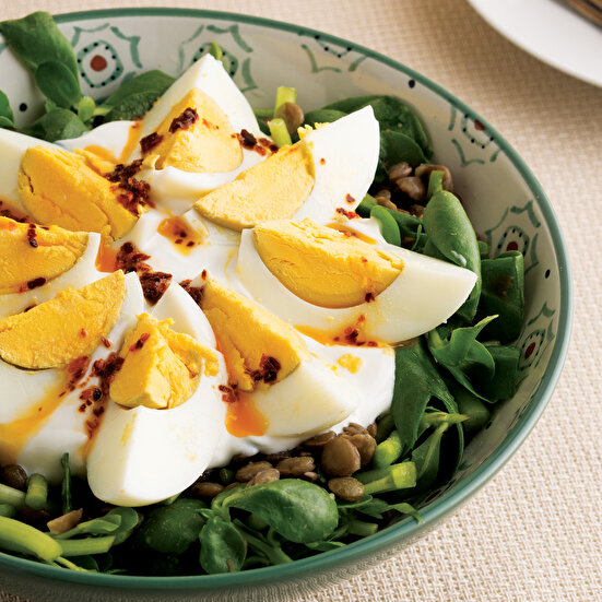 Yumurtalı Semizotu Salatası