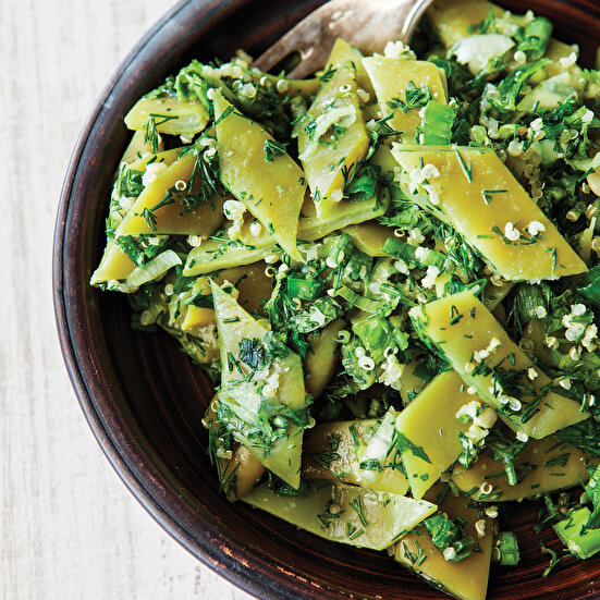 Taze Fasulye Salatası