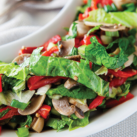 Mantarlı Biberli Salata