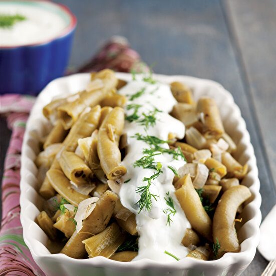 Zeytinyağlı Taze Sarımsaklı Bakla