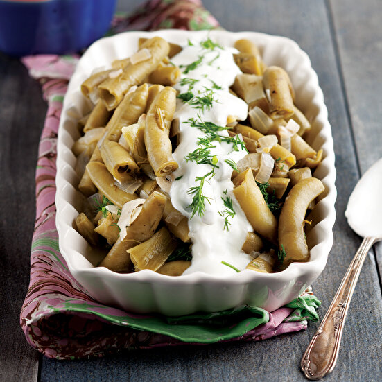 Zeytinyağlı Taze Sarımsaklı Bakla