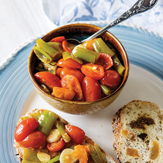 Balzamikli Domates Biber Sote