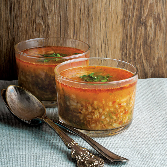 Kıymalı Pirinç Çorbası