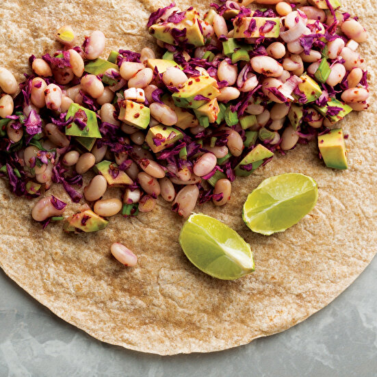 Avokadolu Kuru Fasulye Dürümü