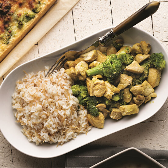 Susamlı Tavuklu Brokoli