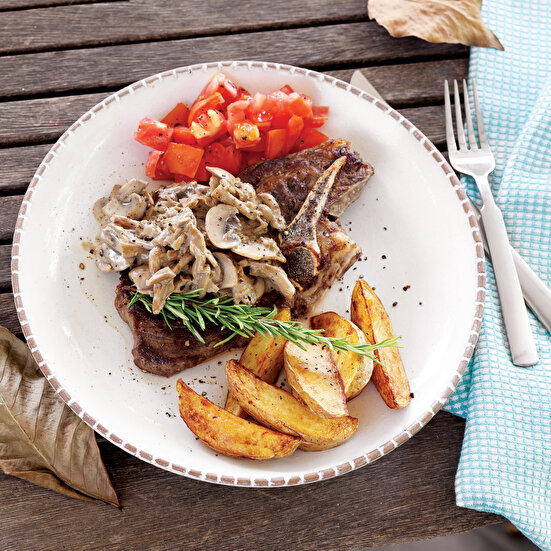  Mantarlı Dana Pirzolası