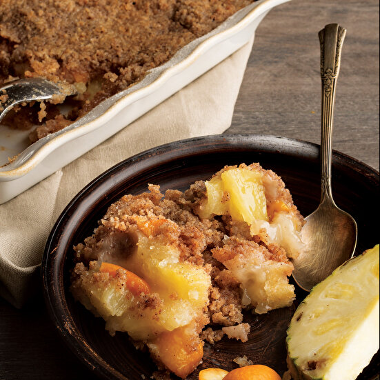 Ananas ve Kumkuatlı Crumble